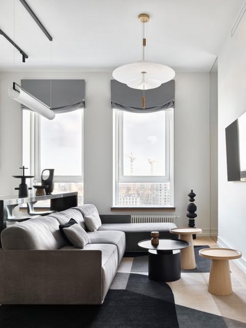 Интерьер квартиры в ЖК Резиденции Архитекторов полностью отражает характер своей хозяйки - активной деловой девушки.