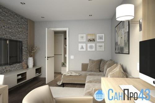 Мы продолжаем изучать дизайн - проект двухкомнатной квартиры площадью 51, 3 кв. 01