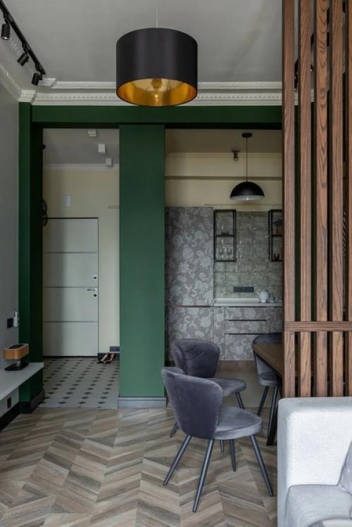 Интерьер однокомнатной квартиры. 01