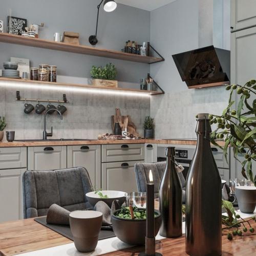 Дизайн - проект кухни, площадь 11, 6 кв. 04