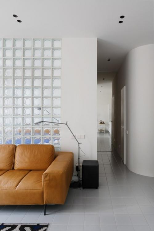 Белый интерьер с отсылкой к модернизму на адмирала Макарова ч. 1. 06