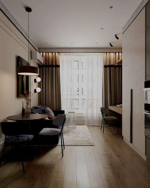 Проект небольшой, но уютной квартиры - студии. 07