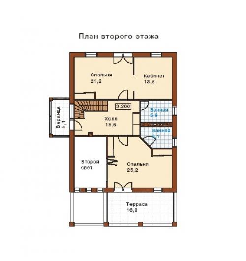 Эскизный проект индивидуального коттеджа. 03