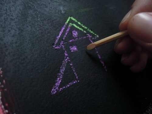 Техника граттаж (от фр. 03