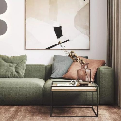 Идея дизайна кухни - гостиной площадью 18 кв. 03