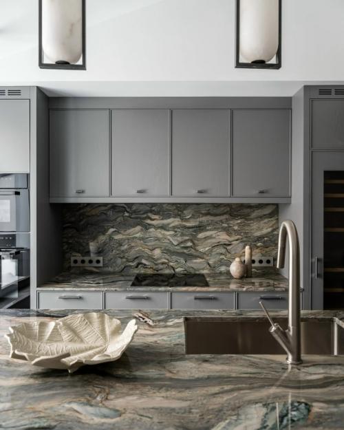 Реализованный интерьер двухуровневой квартиры площадью 180 кв.  