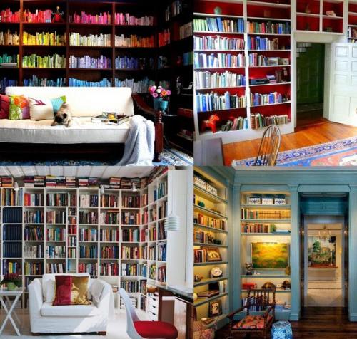 Домашняя библиотека.   Даже в XIX веке домашняя библиотека в городских квартирах остается. 02