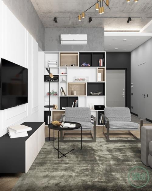 Кухня - гостиная - прихожая (30 кв. 06