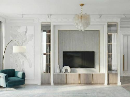 Интерьер с видом на воду. 04