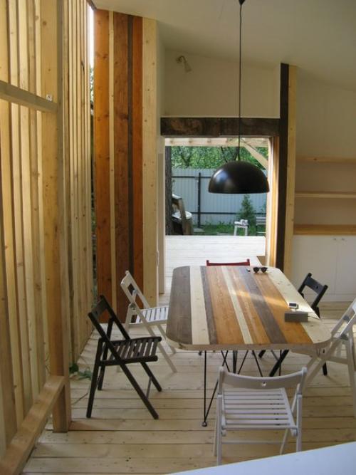 Заморочка от дизайнера, выполненная нашими руками прошлым летом: летний флигель с кухней. 03