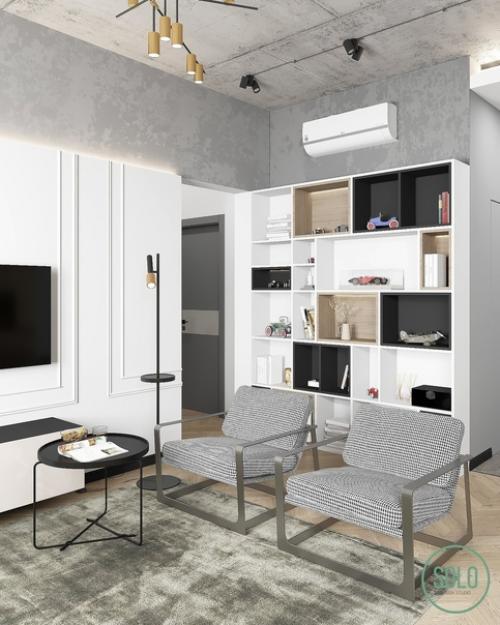 Кухня - гостиная - прихожая (30 кв. 05