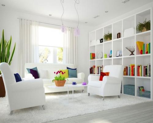 Как правильно оформить интерьер в белых тонах: лучшие фото комнат. 02