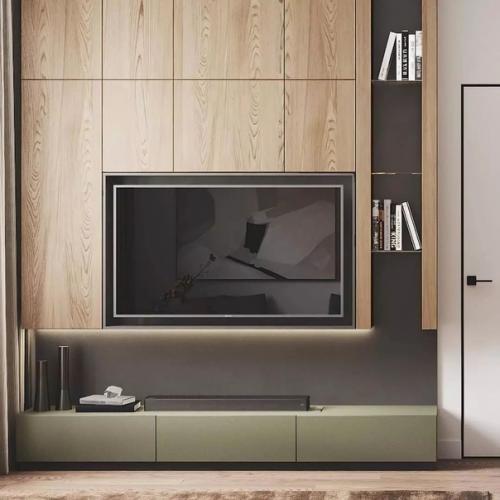 Идея дизайна кухни - гостиной площадью 18 кв. 04