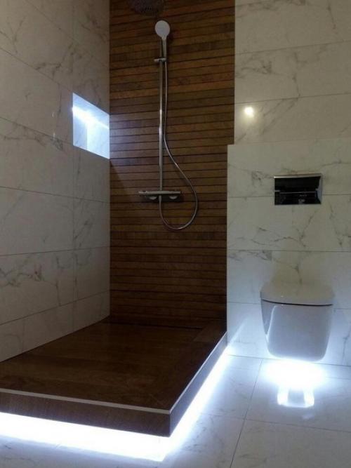 Расчет освещения ванной комнаты, если в ней установлена душевая кабинка, имеет свои нюансы. 01