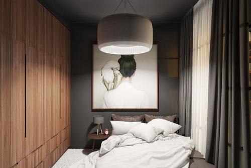 По факту это мой первый жилой интерьер, основой которого стала перепланировка однокомнатной 66 м 2 квартиры в Москве в трехкомнатные апартаменты. 01