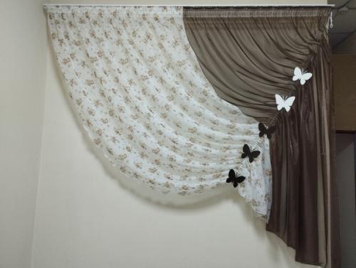 В наличии недорогие, но оригинальные шторки для небольшой кухни, которые украсят любой интерьер качество могу сшить на заказ любой цвет. 02