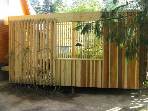 Заморочка от дизайнера, выполненная нашими руками прошлым летом: летний флигель с кухней. 08