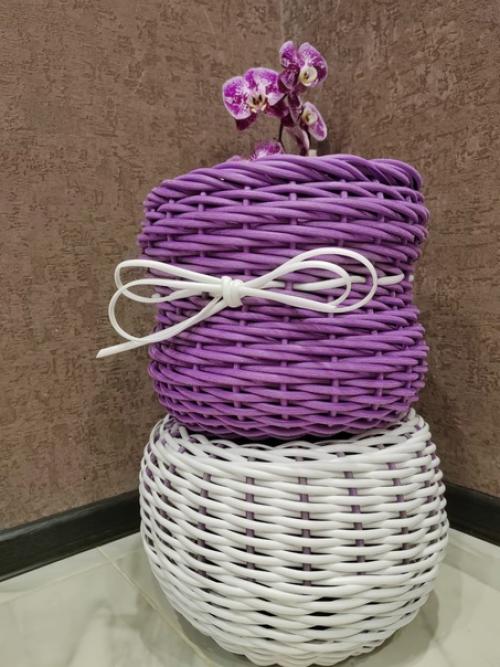 Кашпо плетёное из полиротанга - стильная деталь, котораяа впишется в любой интерьер и привлечёт к себе внимание. 03