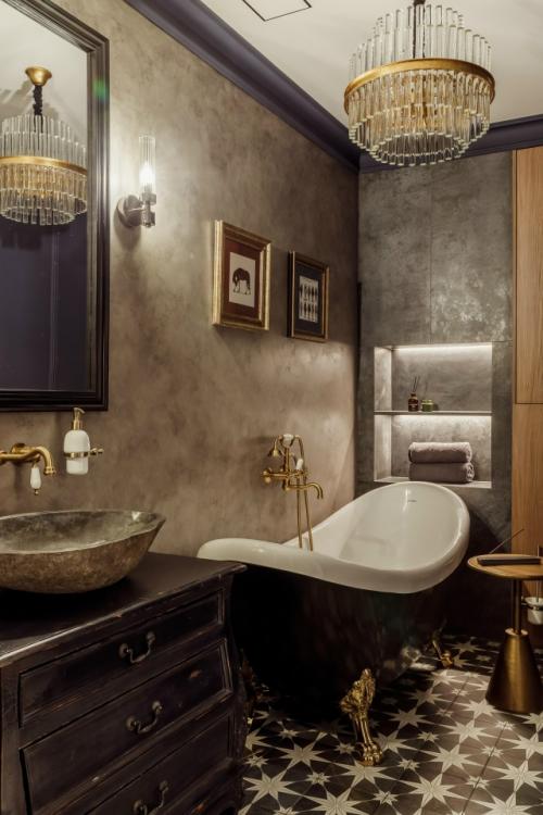 Глубокие тона, элементы лофта и современной классики. 07