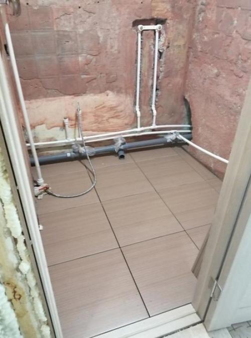 Процесс переделки ванной комнаты. 05