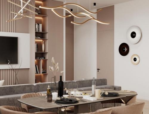 Проект кухни - гостиной (25, 1 кв. 02