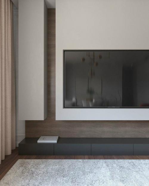 Эстетичный интерьер небольшой кухни - гостиной, где каждая деталь работает на ощущение роскоши и уюта одновременно. 08