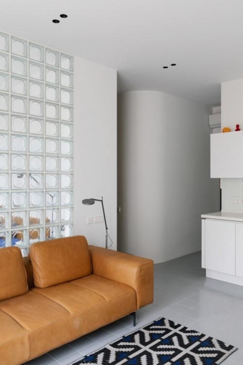 Белый интерьер с отсылкой к модернизму на адмирала Макарова ч. 1. 07