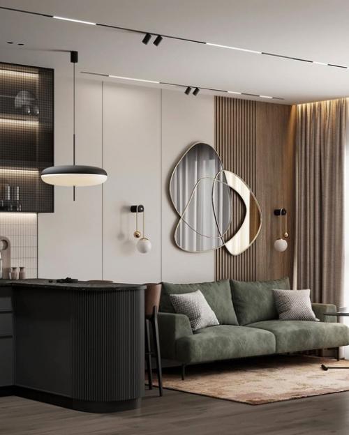 Стильная и уютная квартира с интересным декором. 01