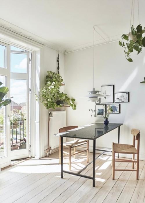 Светлая скандинавская квартира площадью менее 50 м 2 в Дании. 02