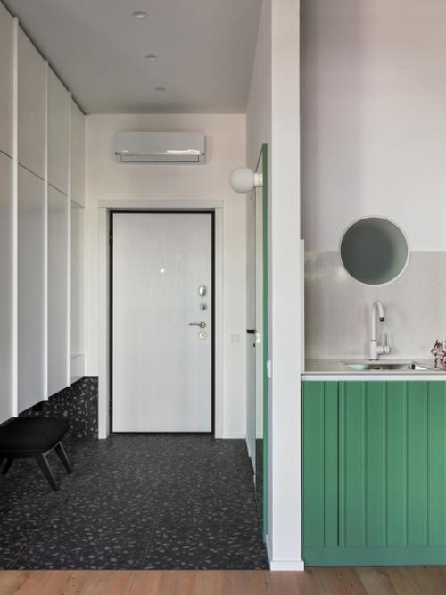 Студия в Минске с комфортным зонированием без перегородок. 08