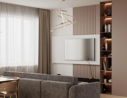 Проект кухни - гостиной (25, 1 кв. 03