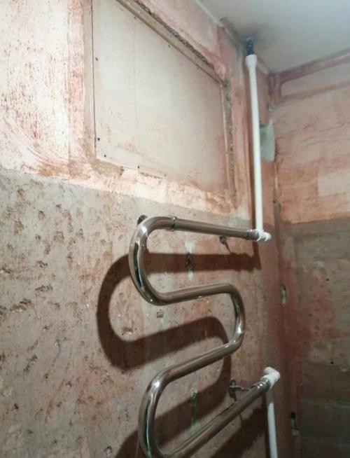 Процесс переделки ванной комнаты. 02