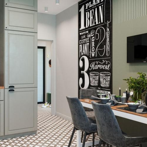 Дизайн - проект кухни, площадь 11, 6 кв. 02