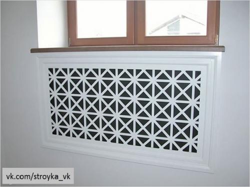 Спрятать батарею отопления. 01