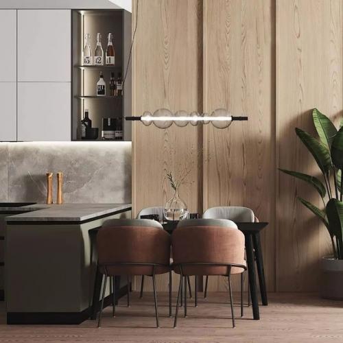 Идея дизайна кухни - гостиной площадью 18 кв. 01