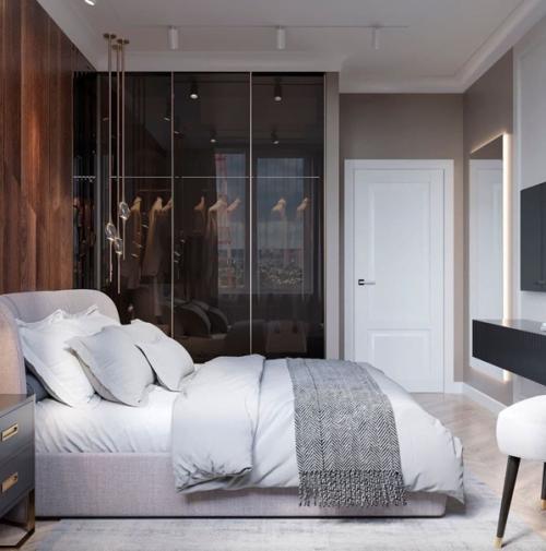 Спальня с гардеробной комнатой. 02