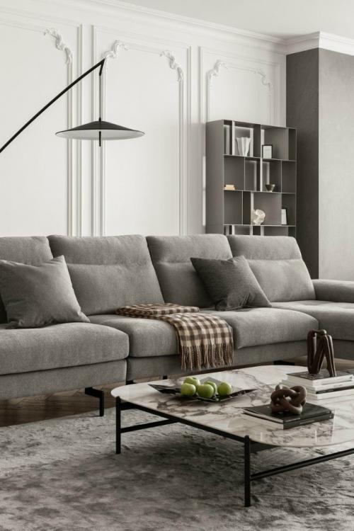 Лофт с настроением - контраст бетона и кирпича с тёплым деревом, цветными акцентами и живыми растениями. 01