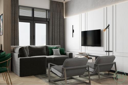 Кухня - гостиная - прихожая (30 кв. 08