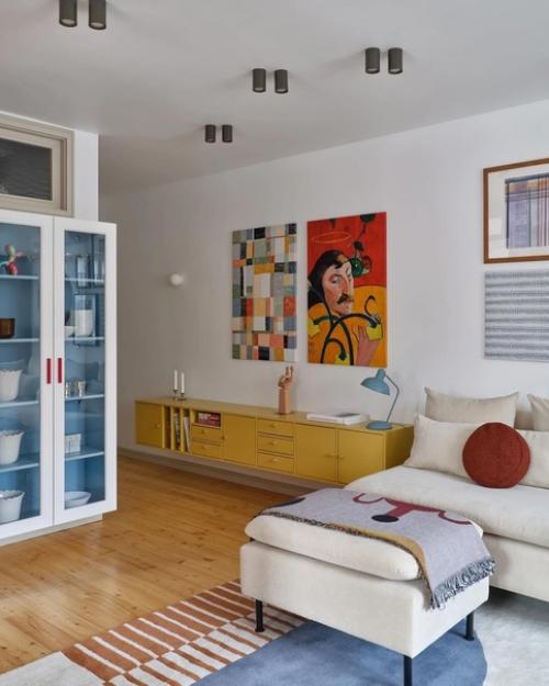 Красочный декор для небольшой квартиры в Казахстане, 39 м. 03