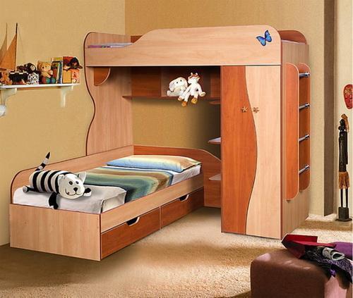 Многоуровневые кровати в интерьере квартиры. 01