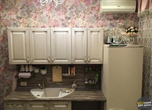 Интересное оформление кухни. 05