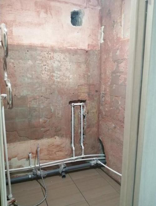 Процесс переделки ванной комнаты. 01