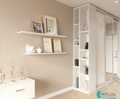 Проект квартиры - студии 28, 8 м 2 (34, 5 м 2 с балконом) в ЖК ренессанс во Владивостоке. 07