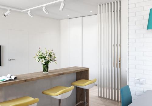 Квартира с очень красивыми цветовыми акцентами в дизайне, S = 65 кв. 08