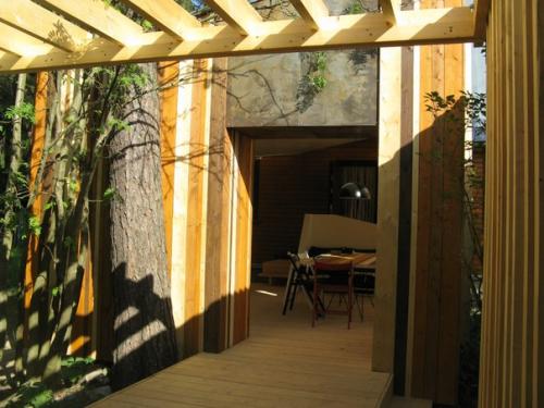 Заморочка от дизайнера, выполненная нашими руками прошлым летом: летний флигель с кухней. 07