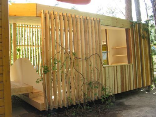 Заморочка от дизайнера, выполненная нашими руками прошлым летом: летний флигель с кухней. 06