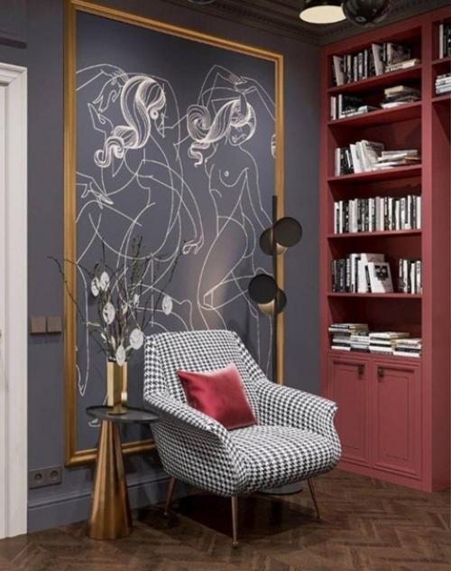 Красивый интерьер. Рабочего кабинета. 04