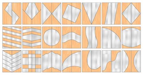 Варианты дизайна фасадов дверей шкафа - купе. 07