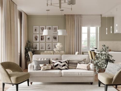 Чудесный интерьер загородного дома! 02