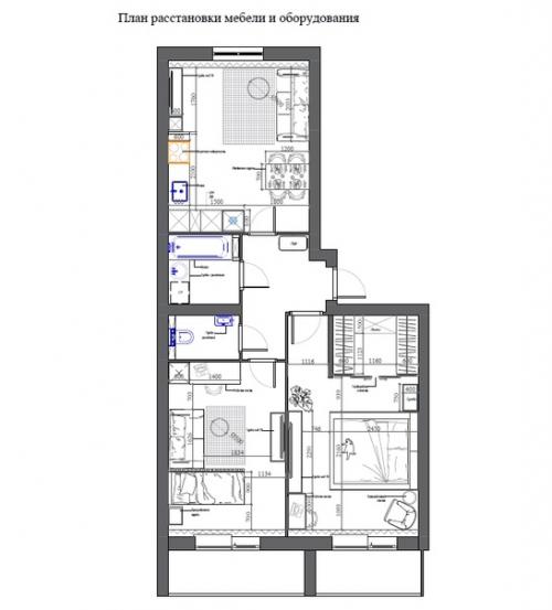 Кухня - гостиная 18 кв. 06